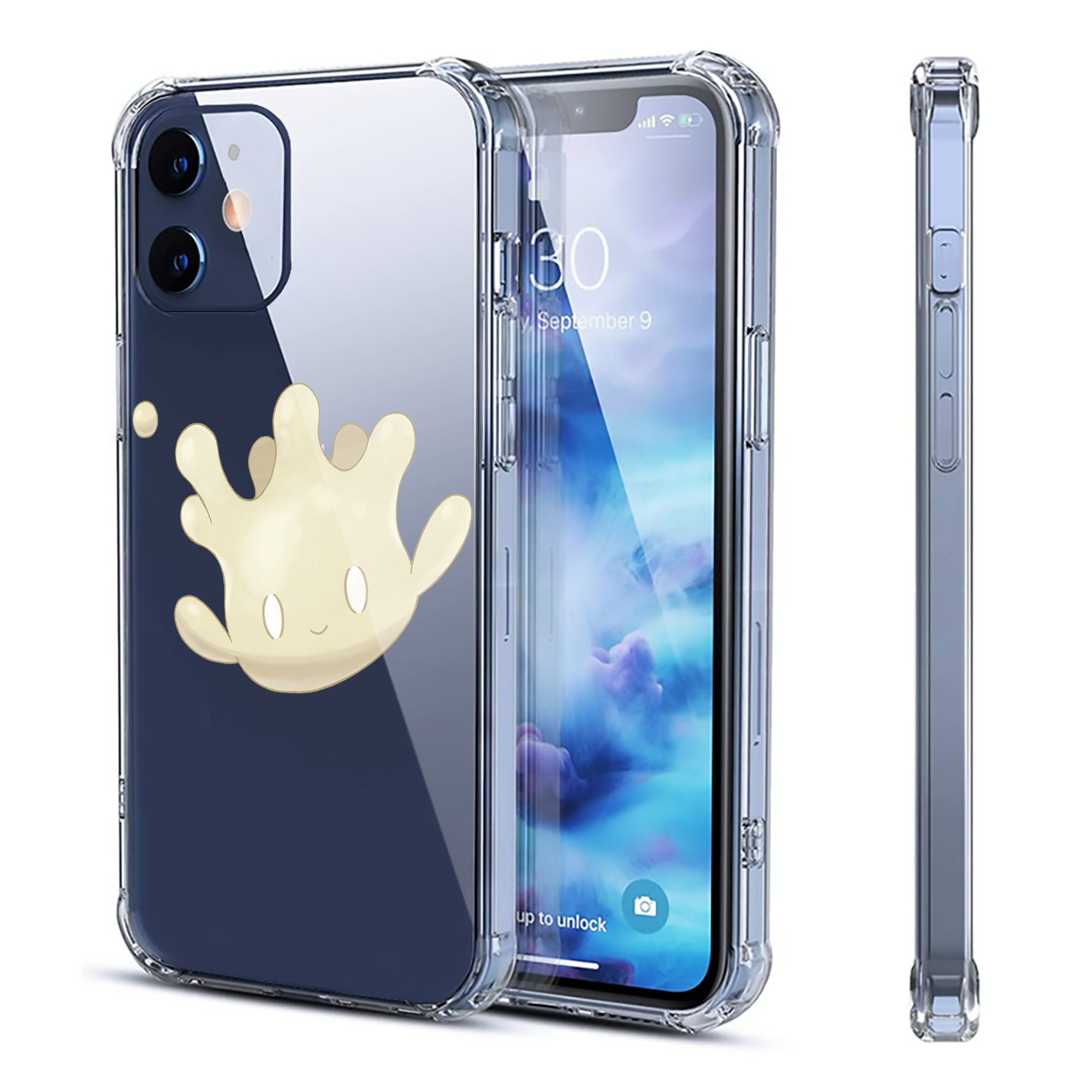 （画像用） ポケットモンスター Pokémon 【iPhone 12シリーズ対応】透明スマホケース（クリアソフトケース）